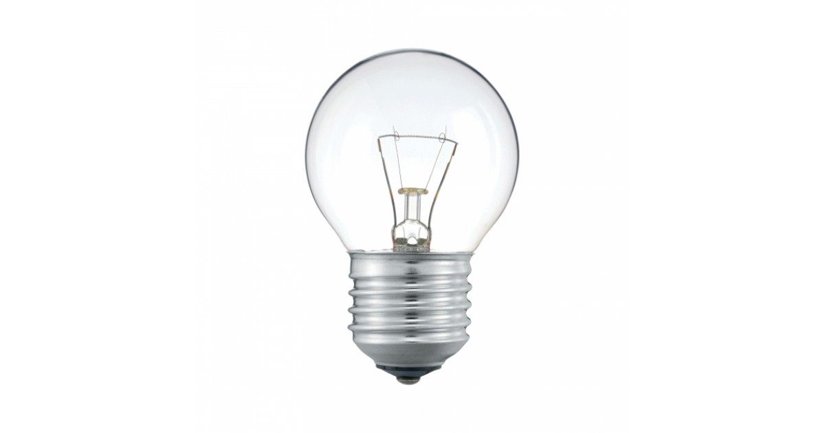 Лампа накаливания "Шар прозрачный" 60 Вт-230 В-Е27 TDM 